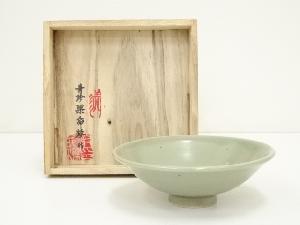 青珍窯　梁命煥造　高麗青磁茶碗（共箱）